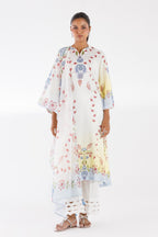 Stitched Printed Linen Shirt+ Dupatta