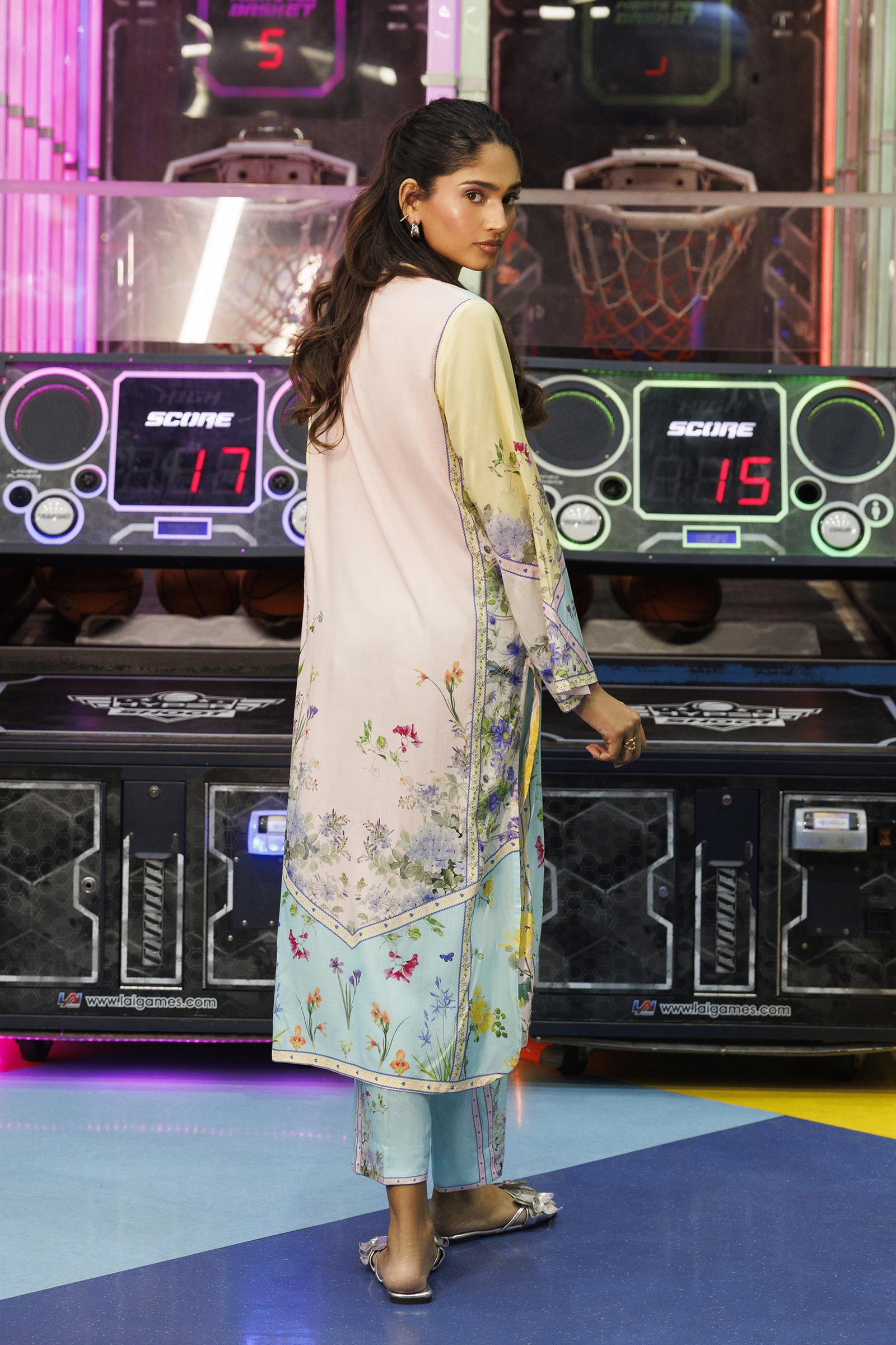 Stitched Printed Linen Shirt + Culotte Secondary image