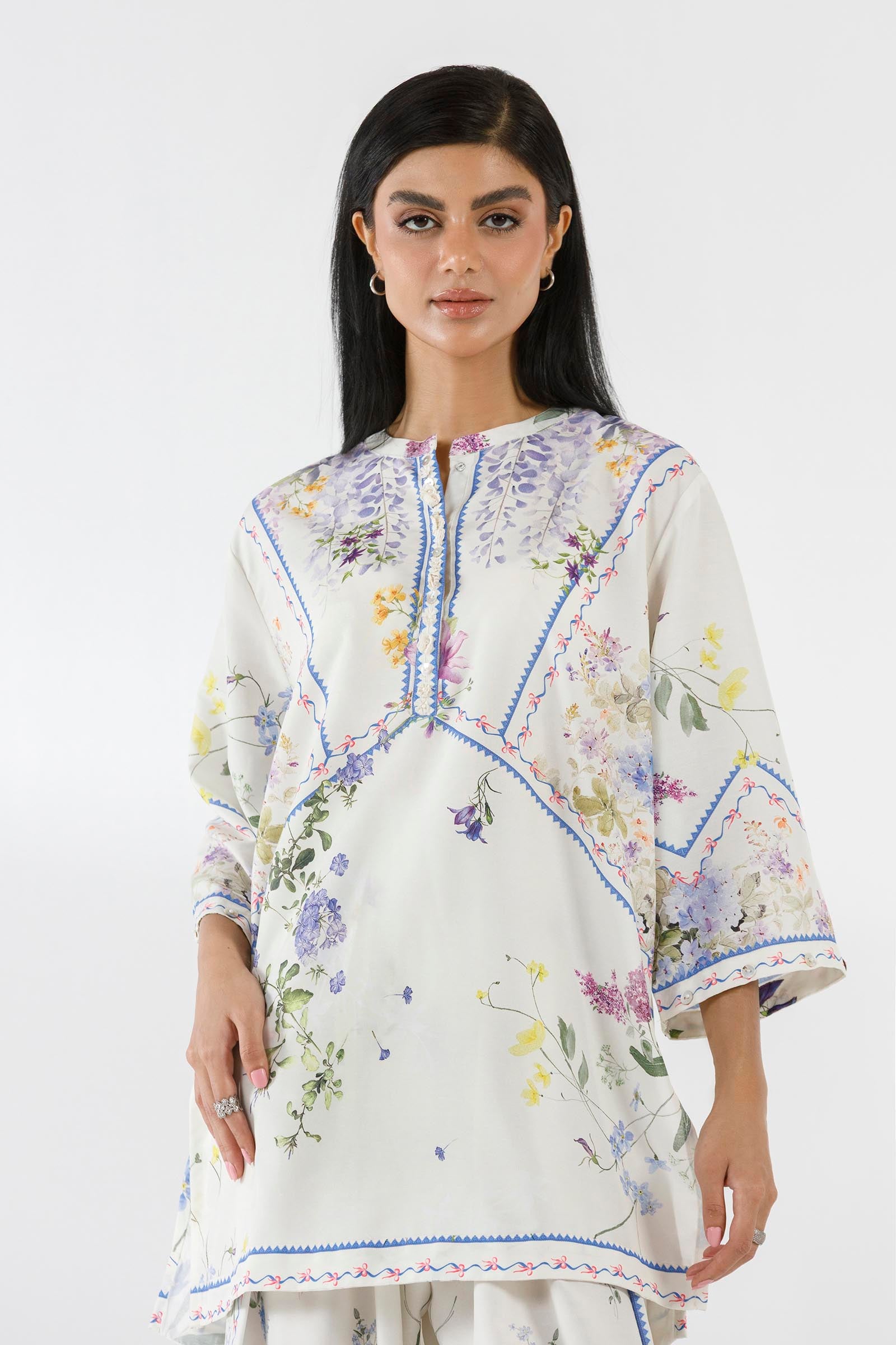 Stitched Printed Viscose Shirt+ Shalwar Secondary image