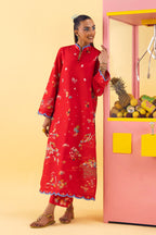 Stitched Printed Basic Viscose Shirt+ Culotte