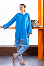Stitched Printed Viscose Shirt+ Shalwar