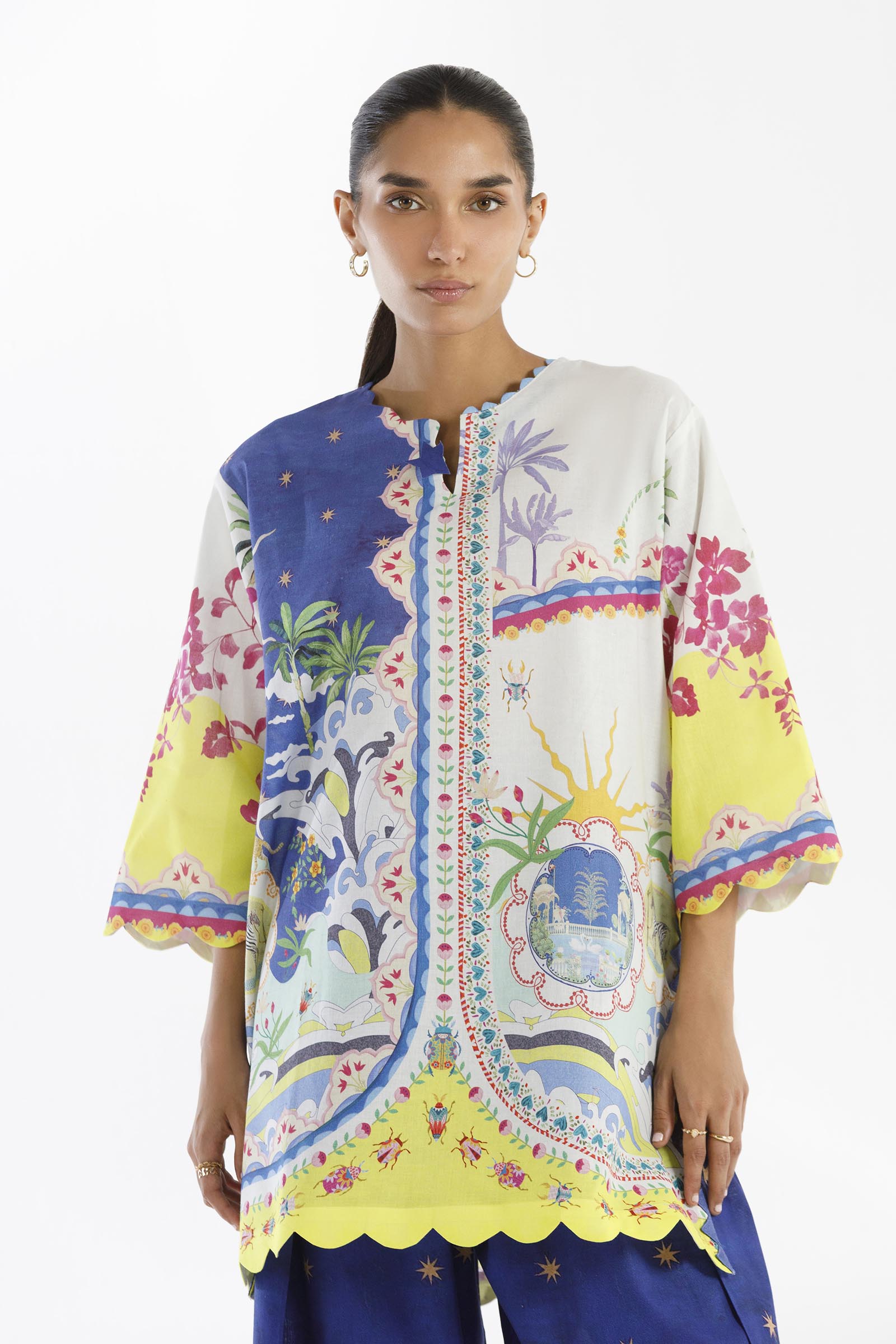Stitched Printed Lawn Shirt+Shalwar Secondary image