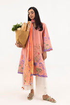 Stitched Printed Linen Shirt+ Dupatta