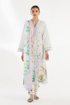 Stitched Printed Lawn Shirt+ Dupatta