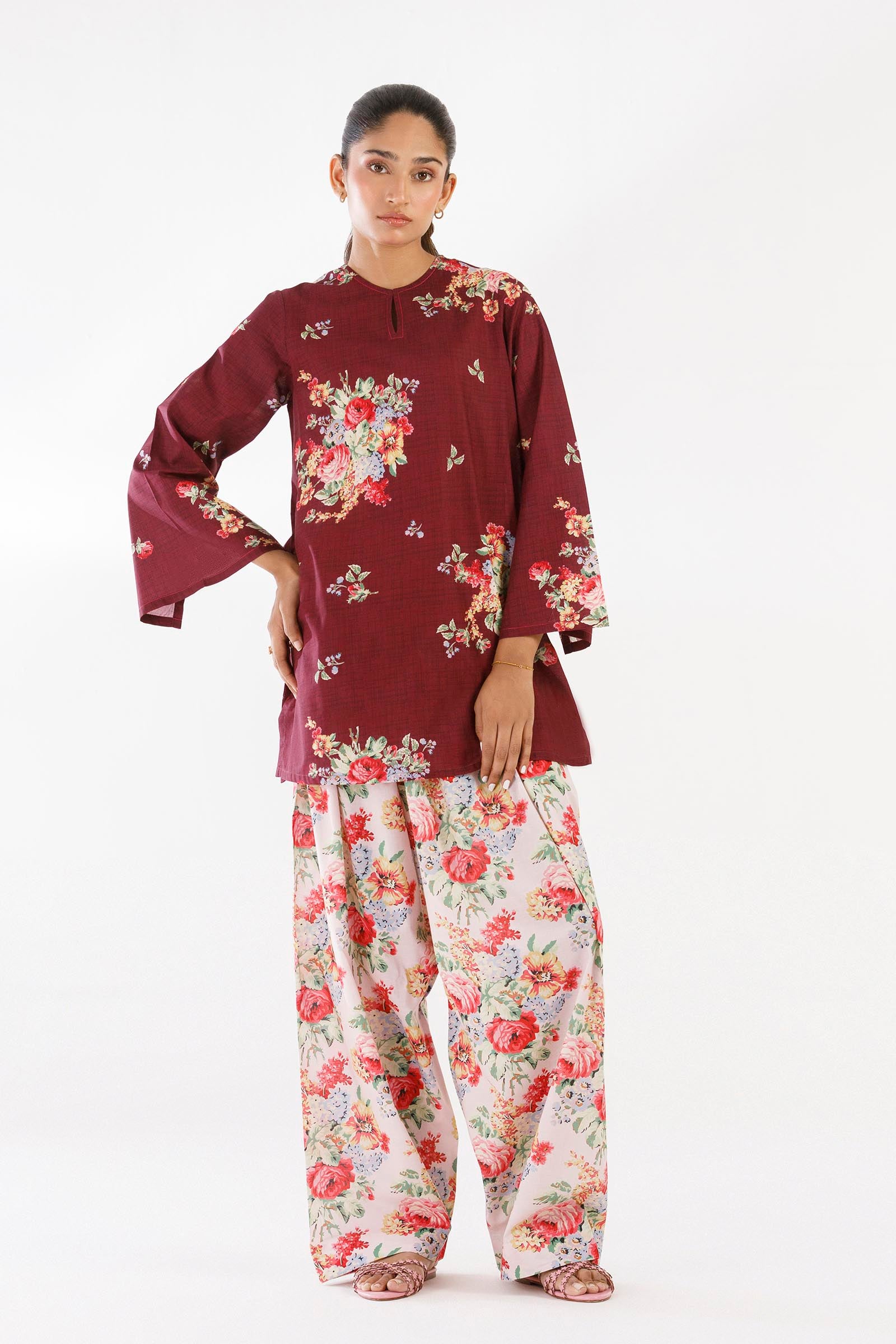 Stitched Printed Lawn Shirt + Shalwar