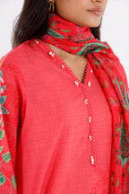 Stitched Printed Lawn Shirt+ Dupatta