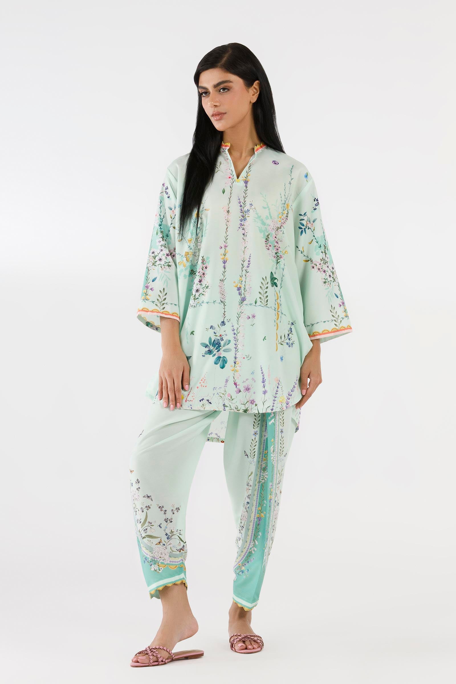 Stitched Printed Linen Shirt+ Shalwar Main image