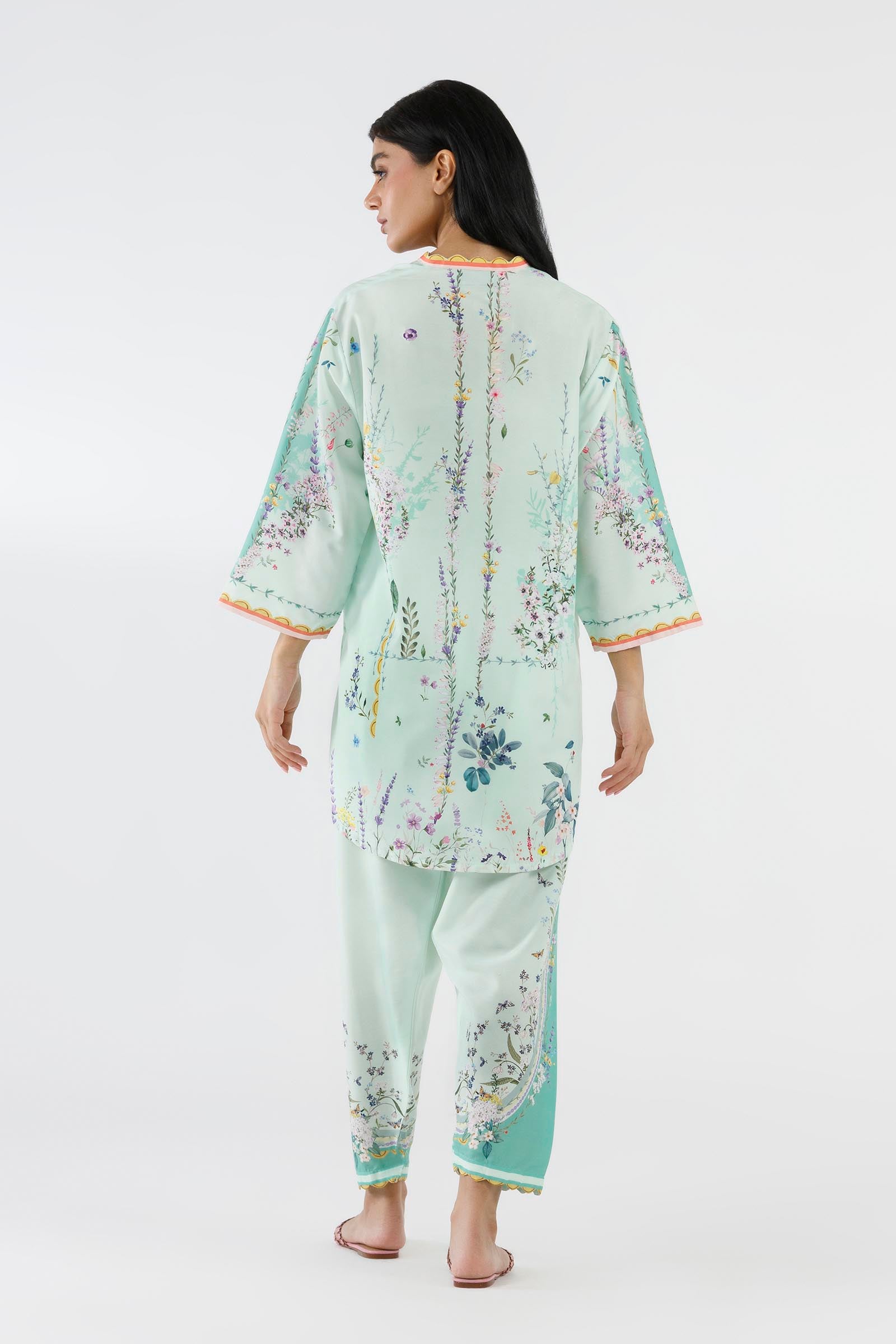Stitched Printed Linen Shirt+ Shalwar