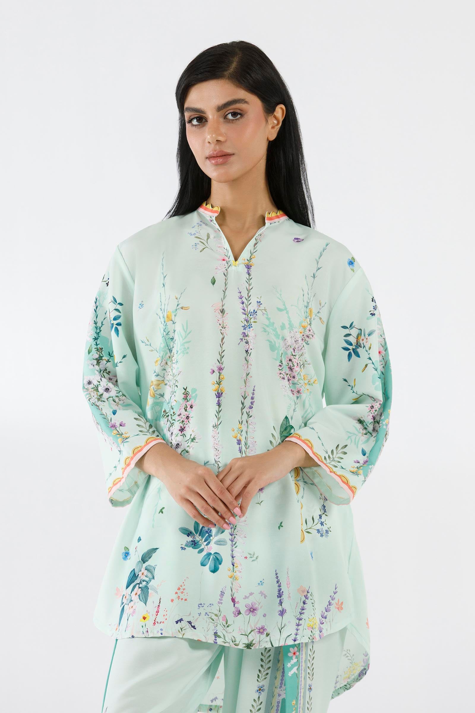 Stitched Printed Linen Shirt+ Shalwar Secondary image