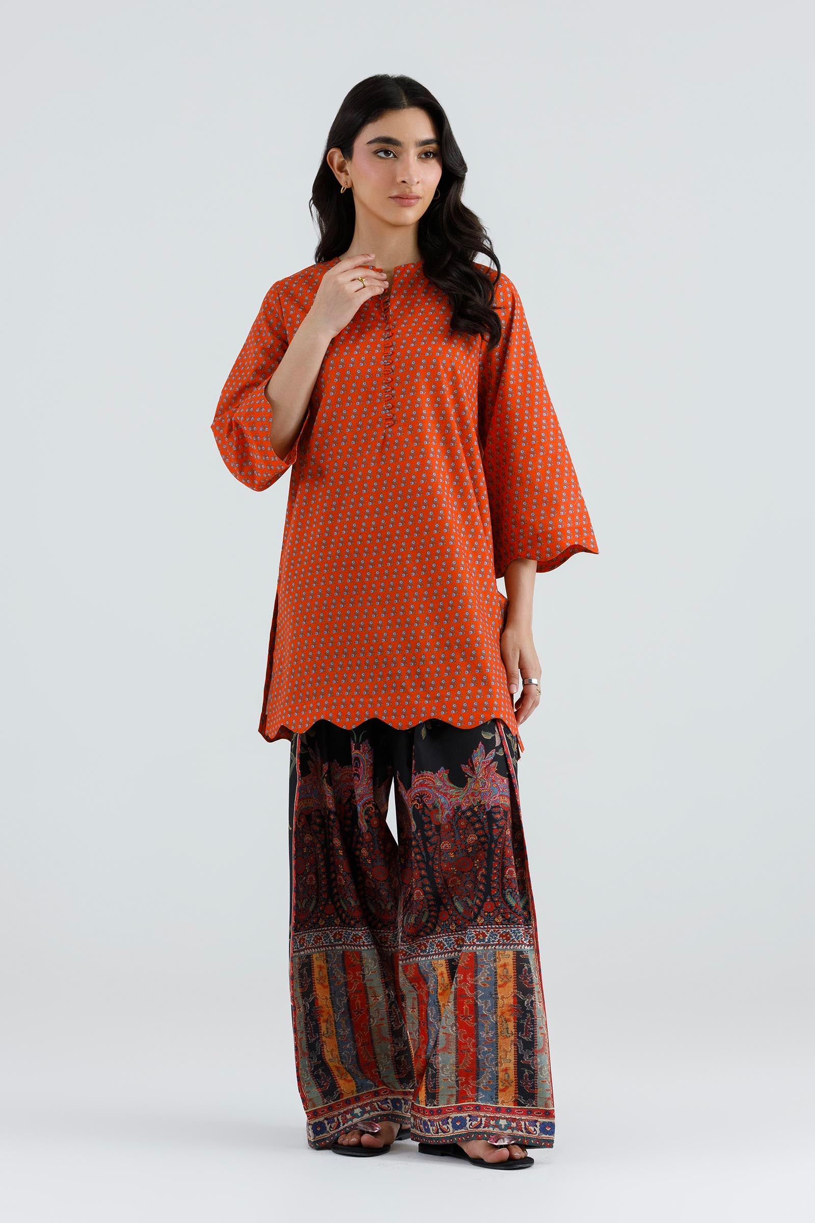Stitched Printed Lawn Shirt+ Shalwar Main image