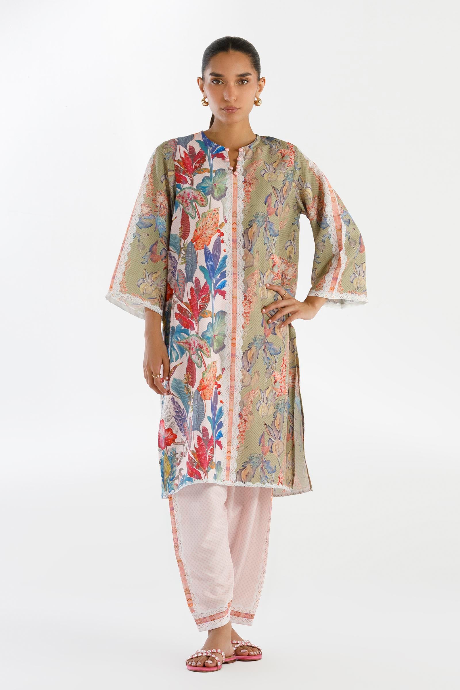 Stitched Printed Viscose Shirt+ Shalwar Main image
