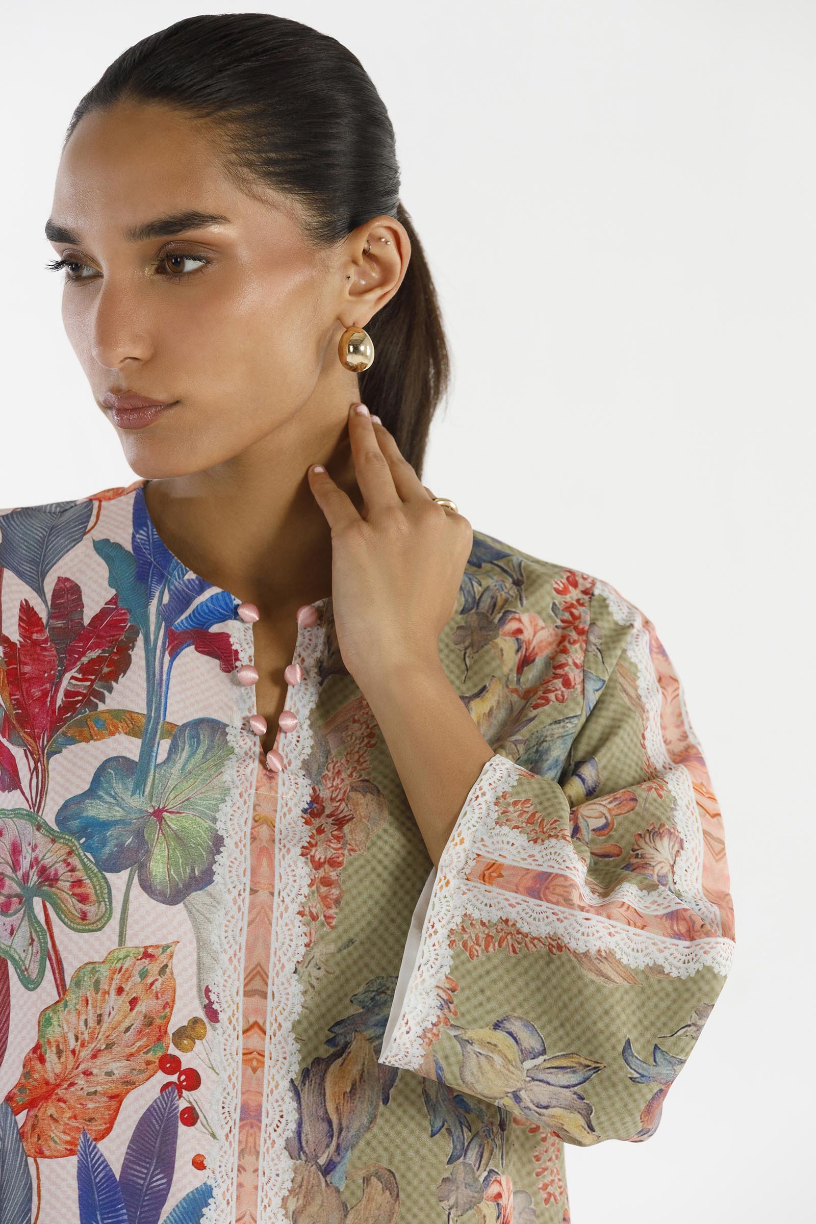 Stitched Printed Viscose Shirt+ Shalwar Secondary image