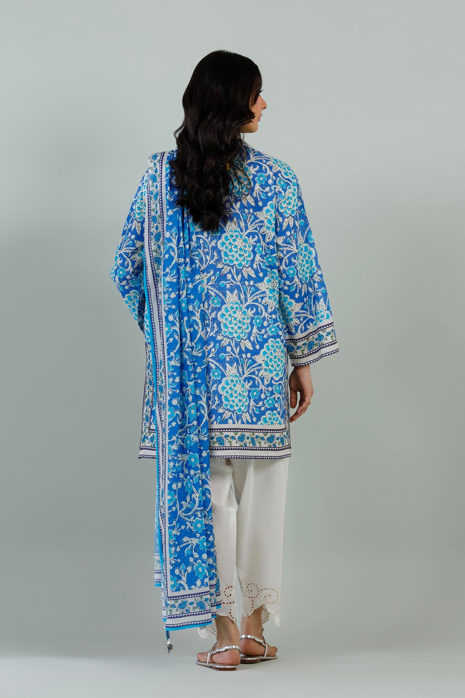 Stitched Printed Lawn Shirt+ Dupatta