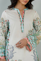 Stitched Printed Lawn Shirt+ Dupatta