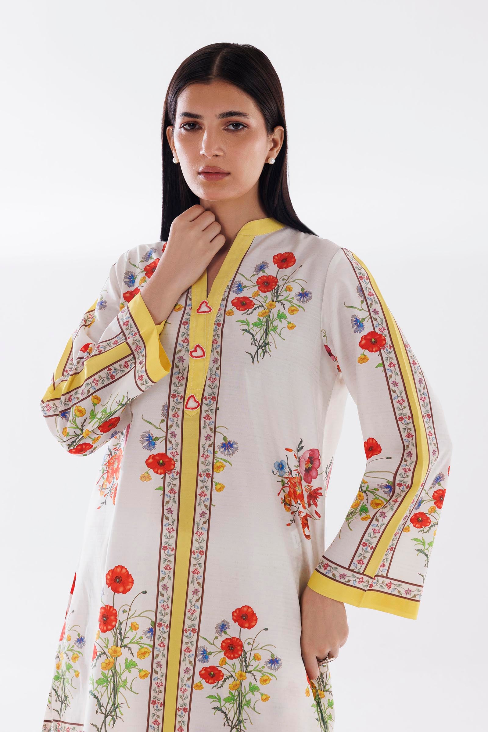 Stitched Printed Viscose Shirt+Shalwar Secondary image
