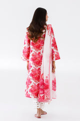 Stitched Printed Lawn Shirt+ Dupatta