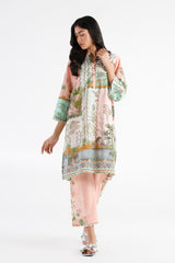 Stitched Printed Lawn Shirt+ Culotte