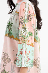 Stitched Printed Lawn Shirt+ Culotte