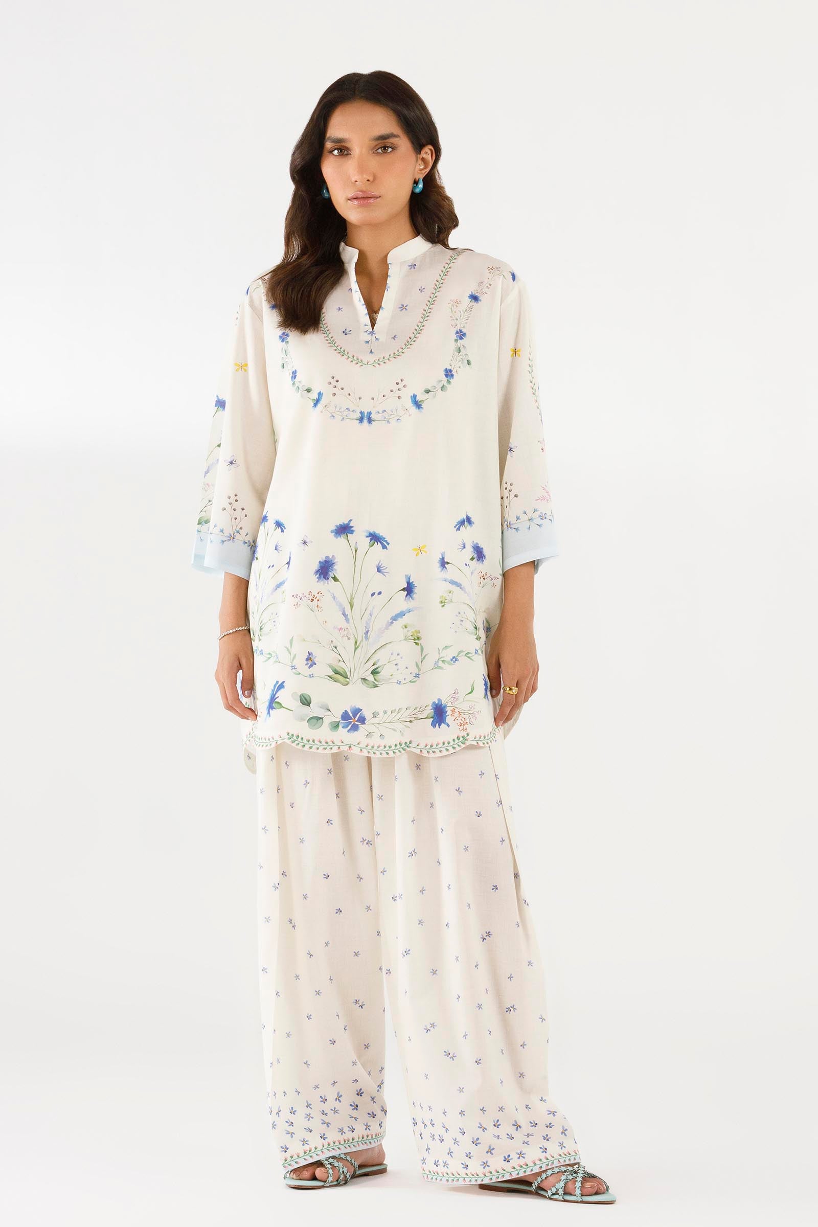 Stitched Printed Lawn Shirt+ Shalwar Main image