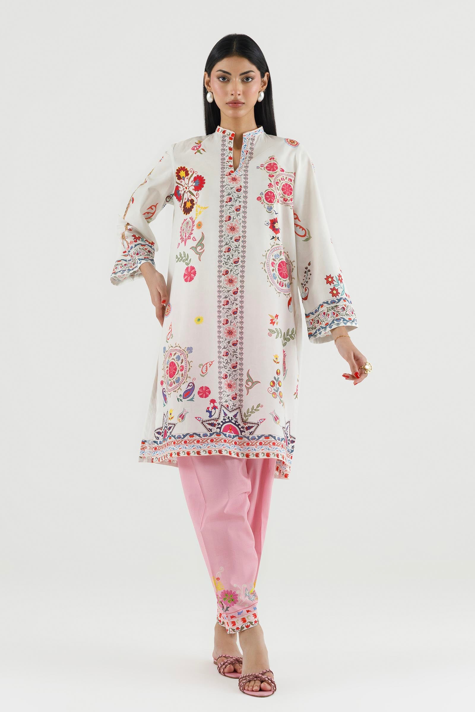 Stitched Printed Lawn Shirt+ Shalwar