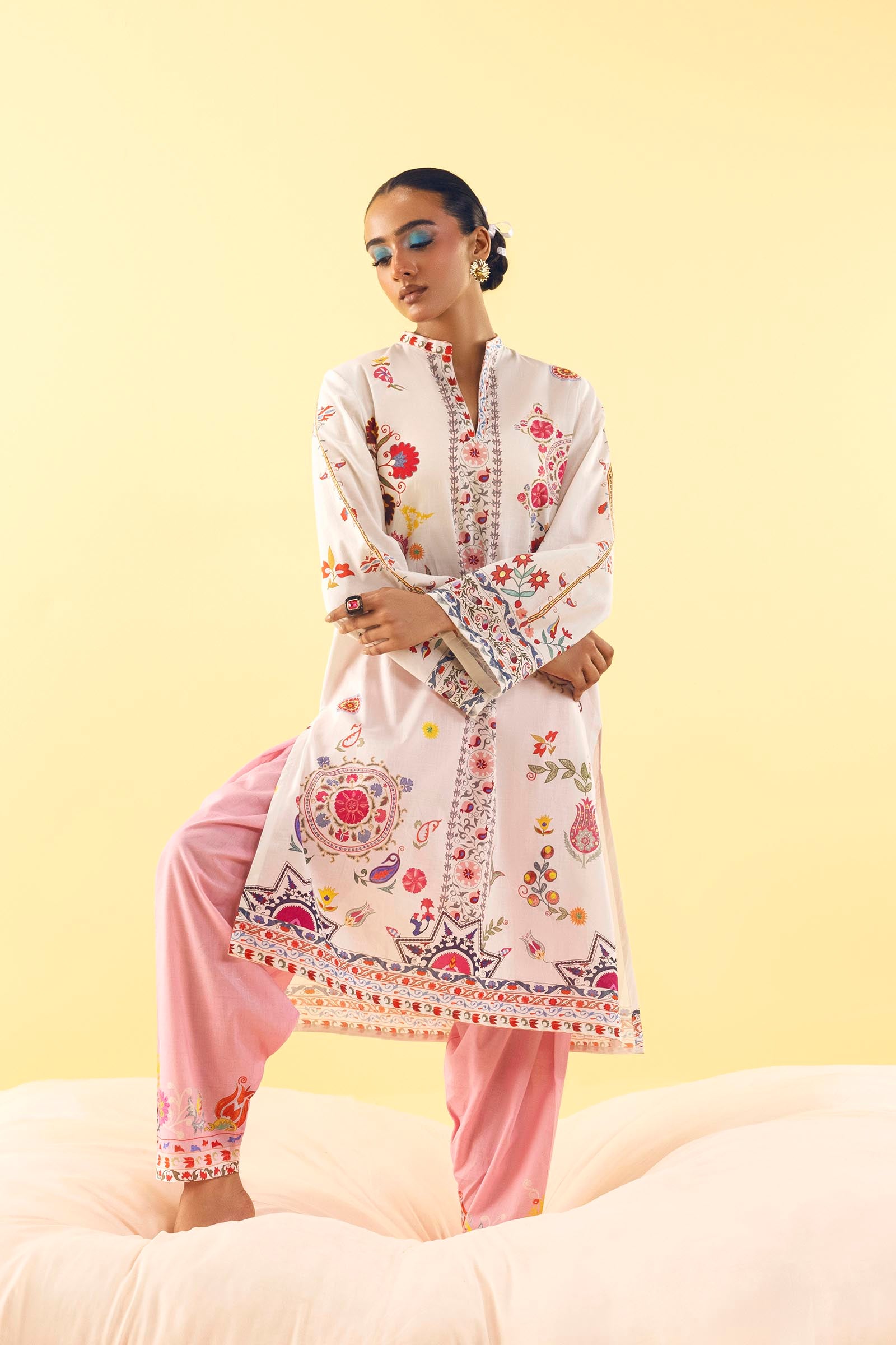 Stitched Printed Lawn Shirt+ Shalwar Main image