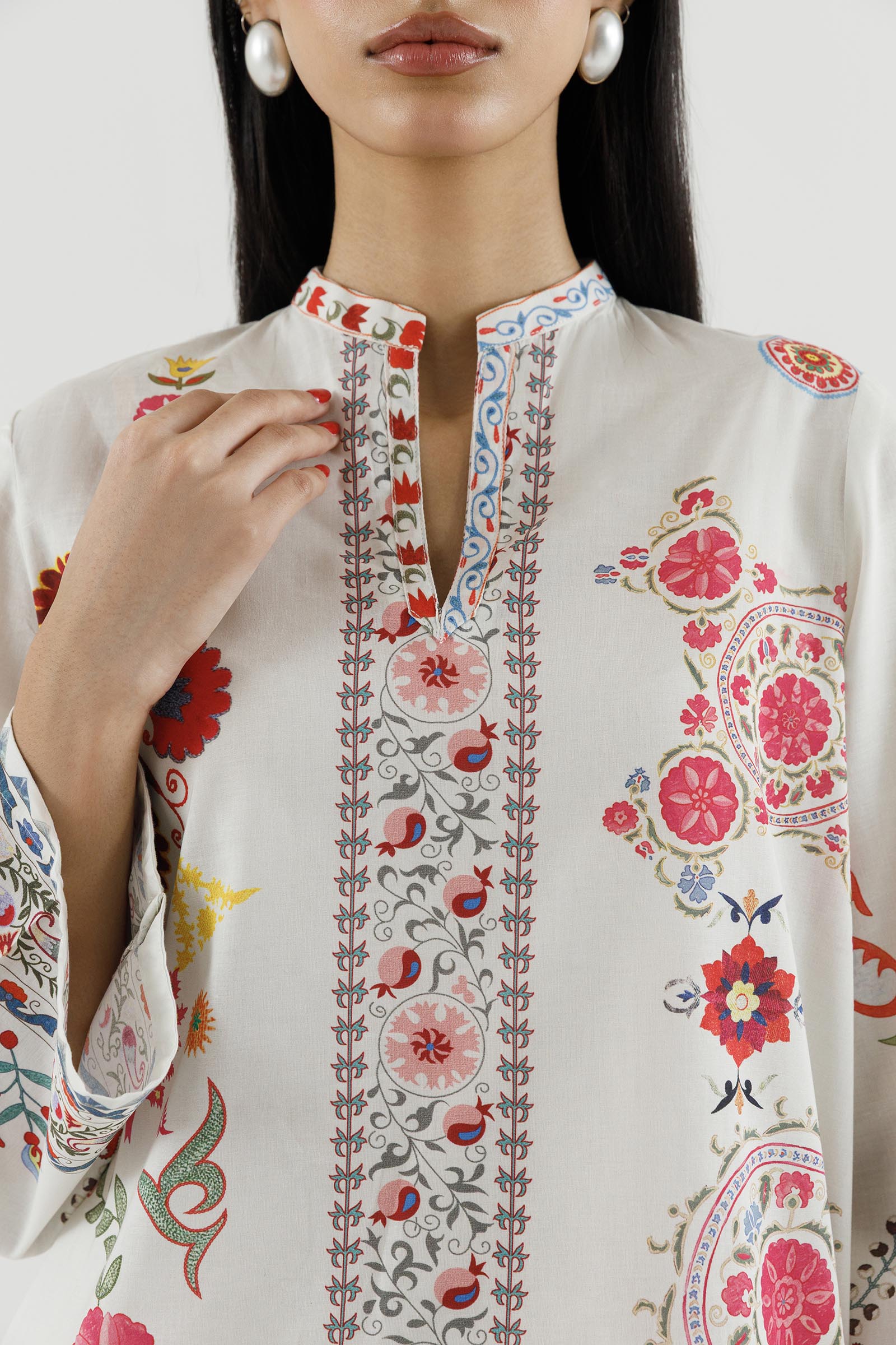 Stitched Printed Lawn Shirt+ Shalwar Secondary image