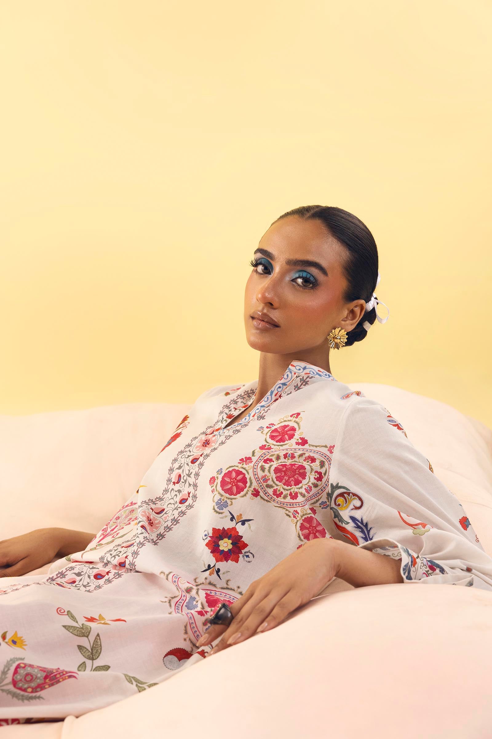 Stitched Printed Lawn Shirt+ Shalwar Secondary image