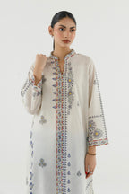 Stitched Printed Dobby Shirt+ Culotte
