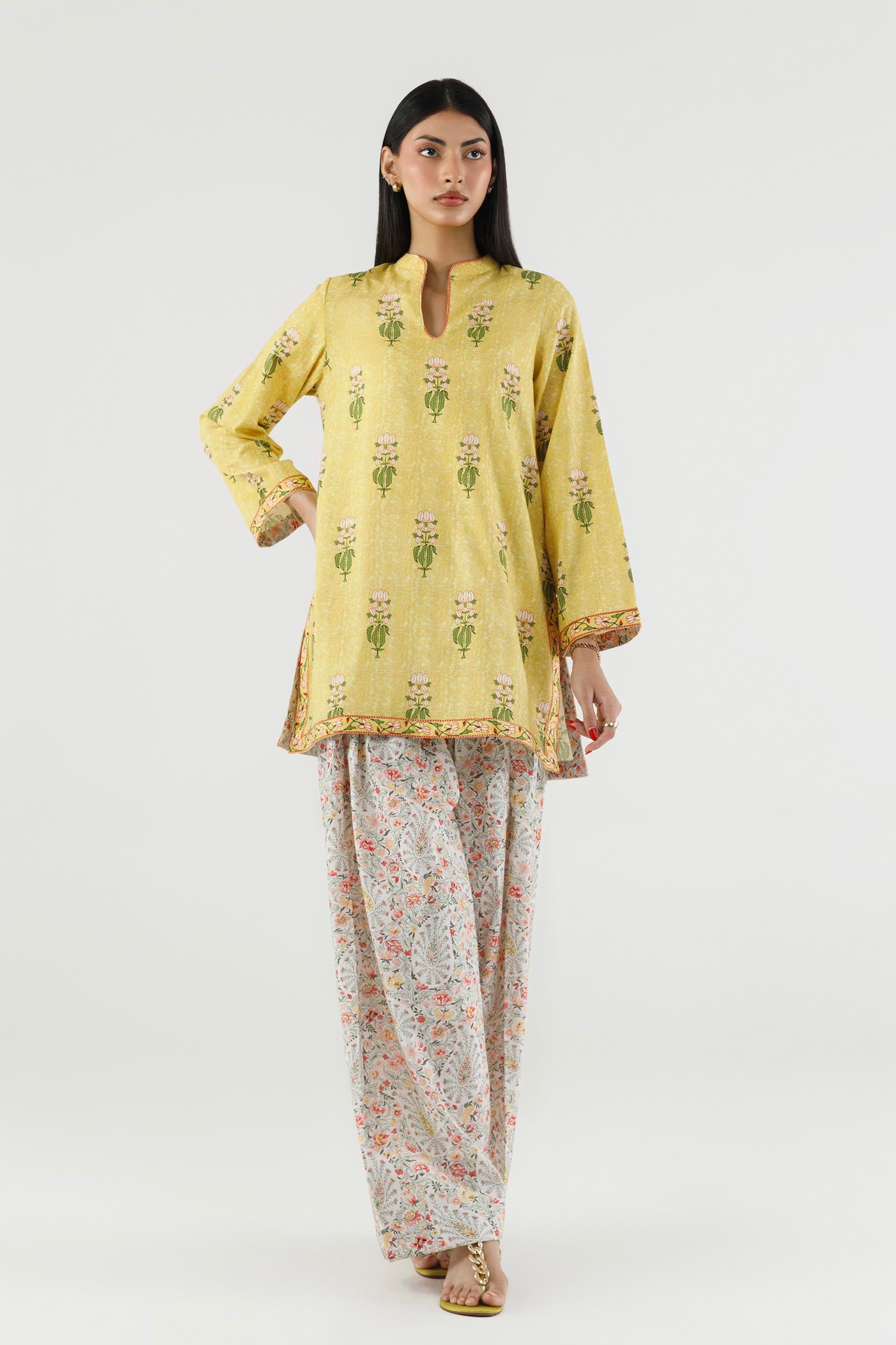 Stitched Printed Dobby Shirt+ Shalwar Main image
