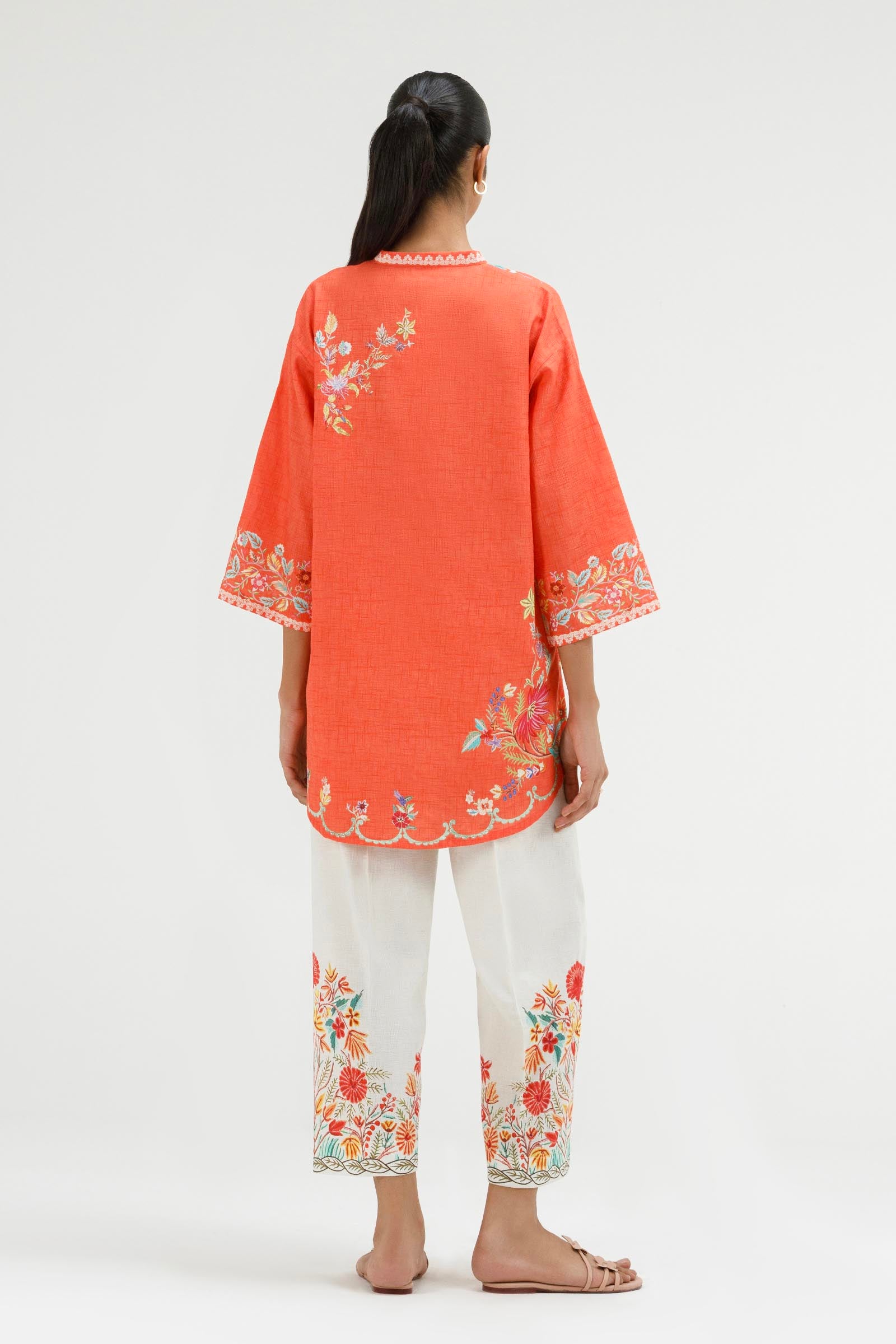 Stitched Printed Dobby Shirt+ Culotte Secondary image