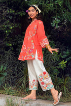 Stitched Printed Dobby Shirt+ Culotte
