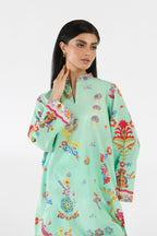 Stitched Printed Lawn Shirt+ Culotte