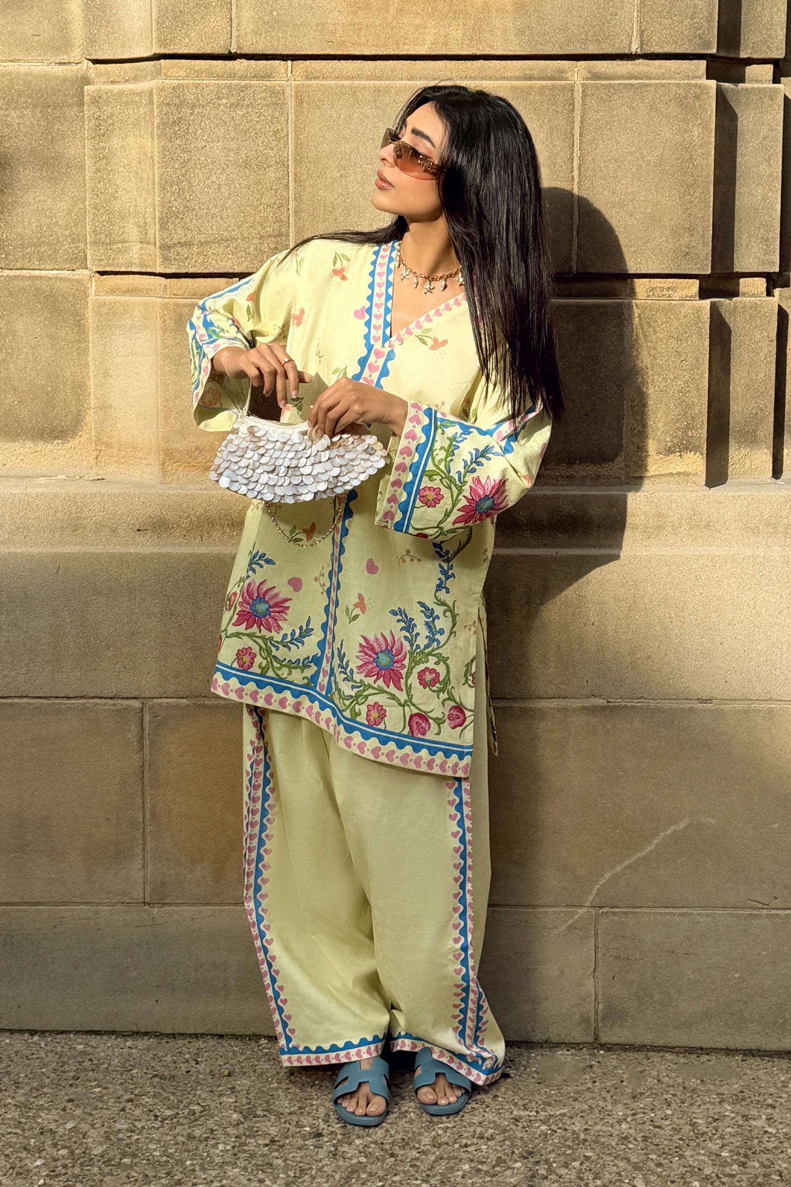 Stitched Printed Dobby Shirt+ Shalwar Secondary image