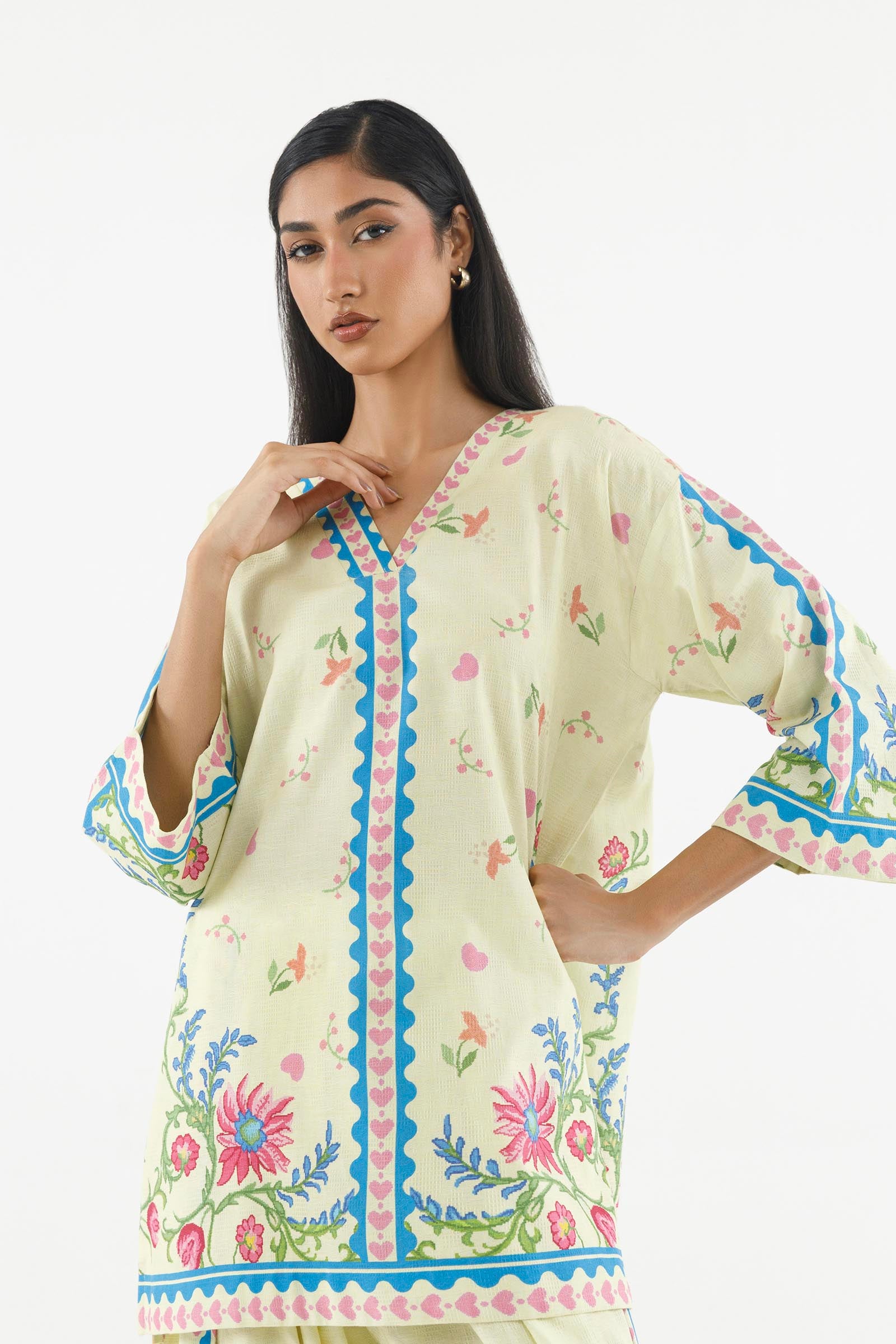 Stitched Printed Dobby Shirt+ Shalwar Secondary image