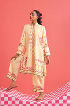 Stitched Printed Lawn Shirt+ Culotte