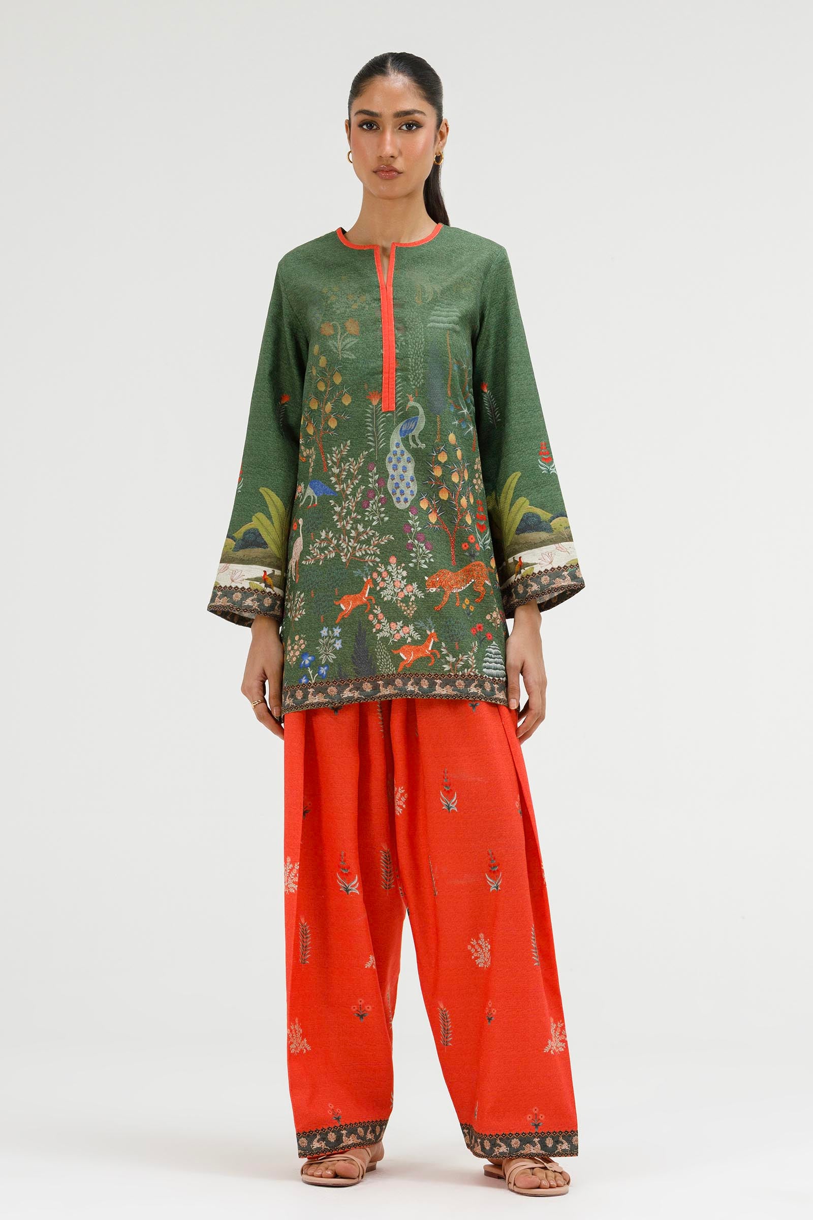 Stitched Printed Dobby Shirt+ Shalwar Main image