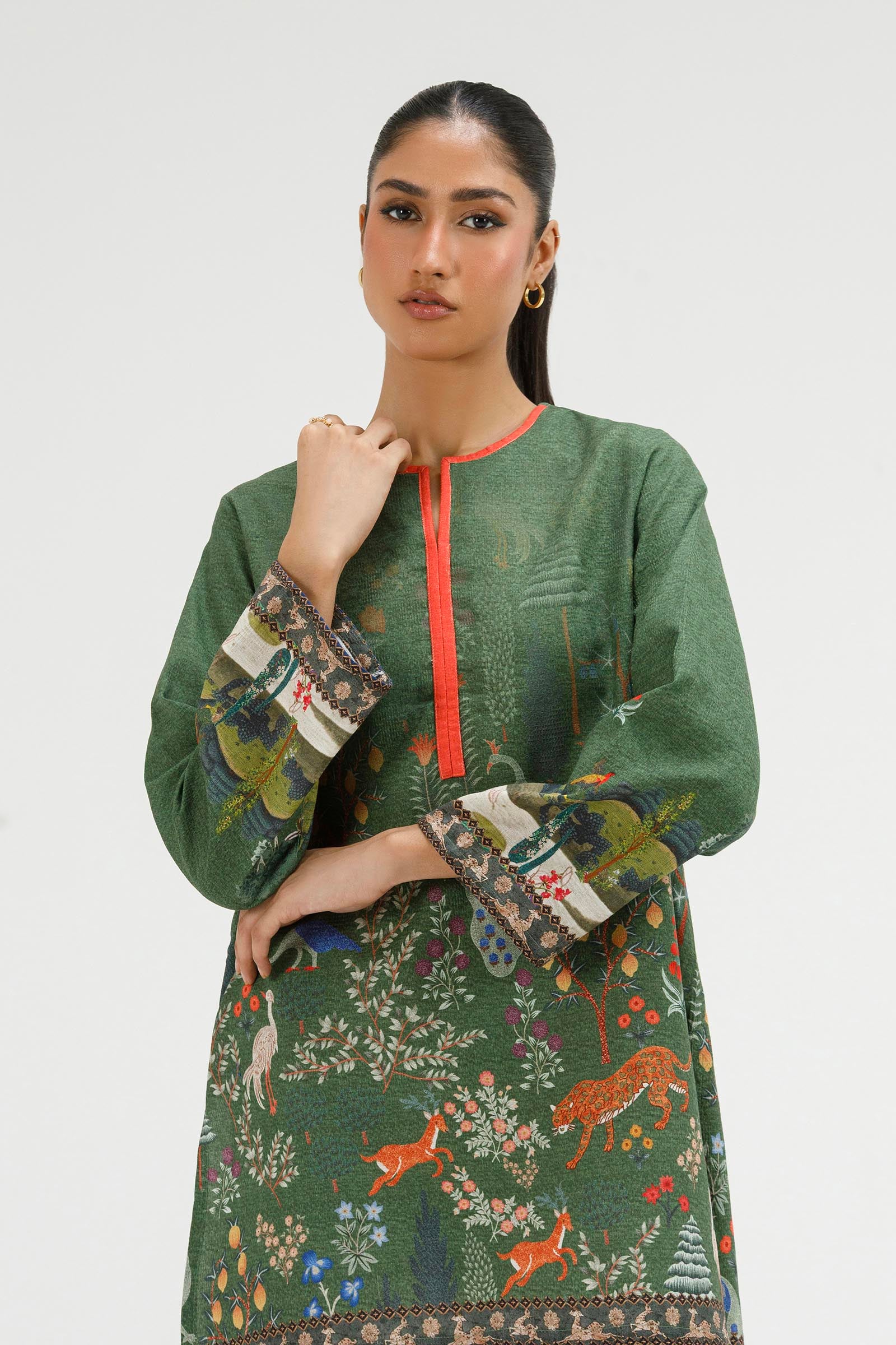 Stitched Printed Dobby Shirt+ Shalwar Secondary image