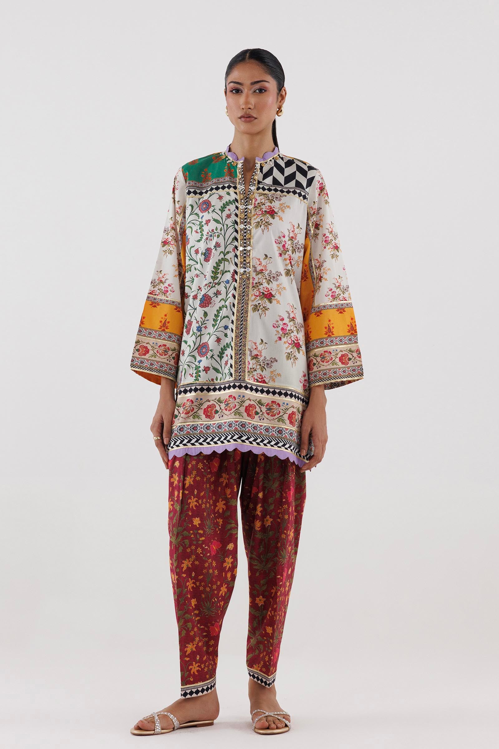 Stitched Printed Lawn Shirt+ Shalwar