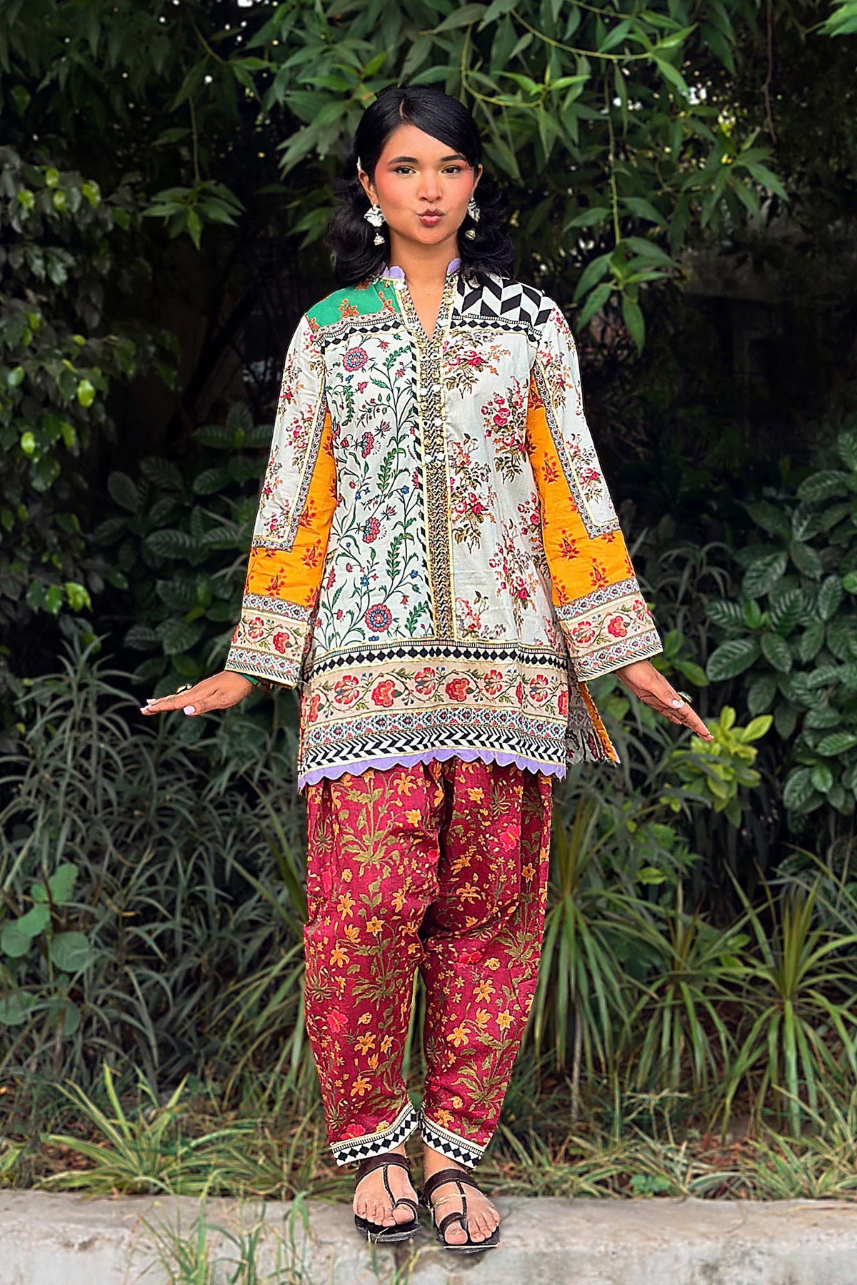 Stitched Printed Lawn Shirt+ Shalwar Main image