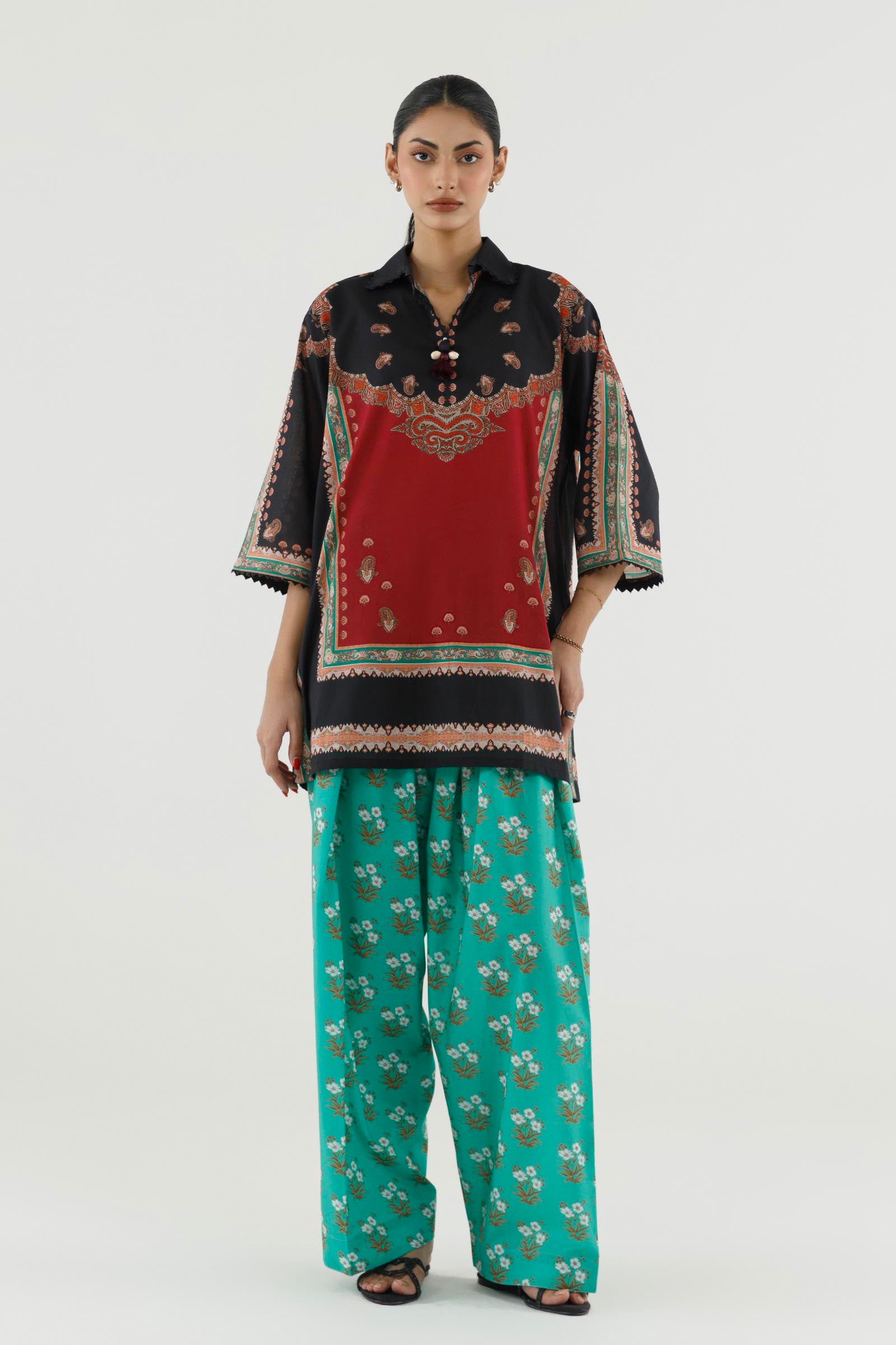 Stitched Printed Lawn Shirt+ Shalwar Main image