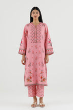 Stitched Printed Dobby Shirt+ Culotte