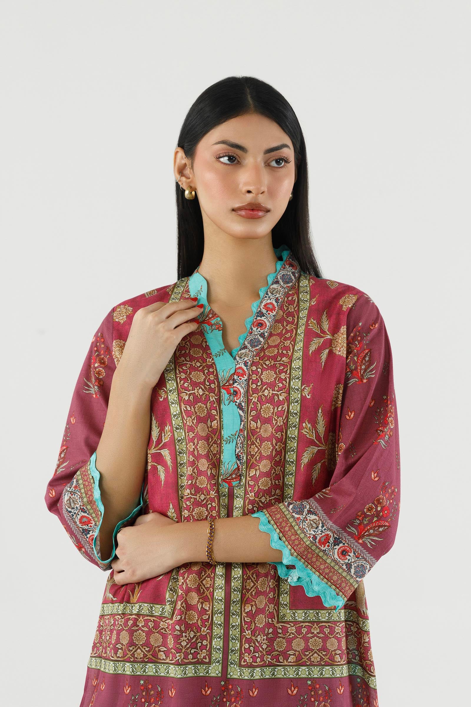 Stitched Printed Lawn Shirt+ Shalwar Secondary image