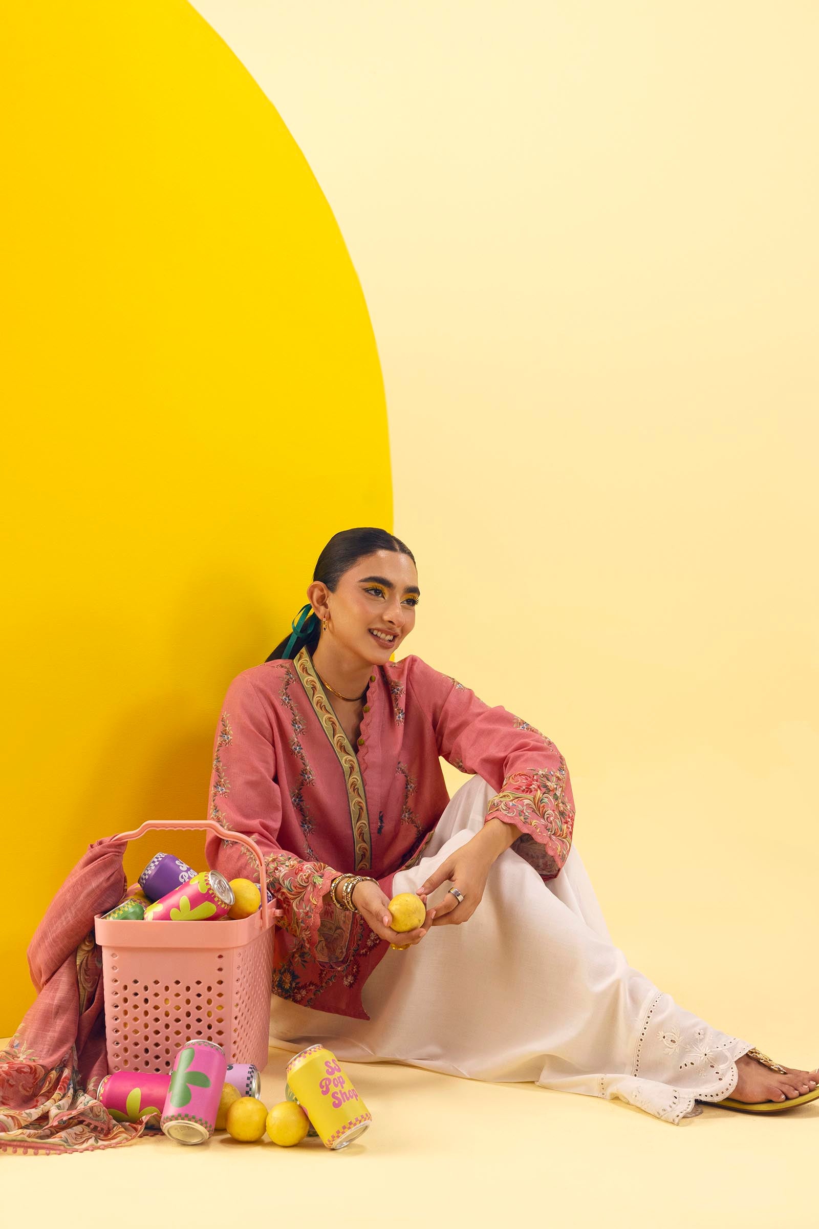 Stitched Printed Dobby Shirt+ Dupatta