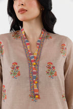 Stitched Printed Fancy Dobby Shirt+ Dupatta
