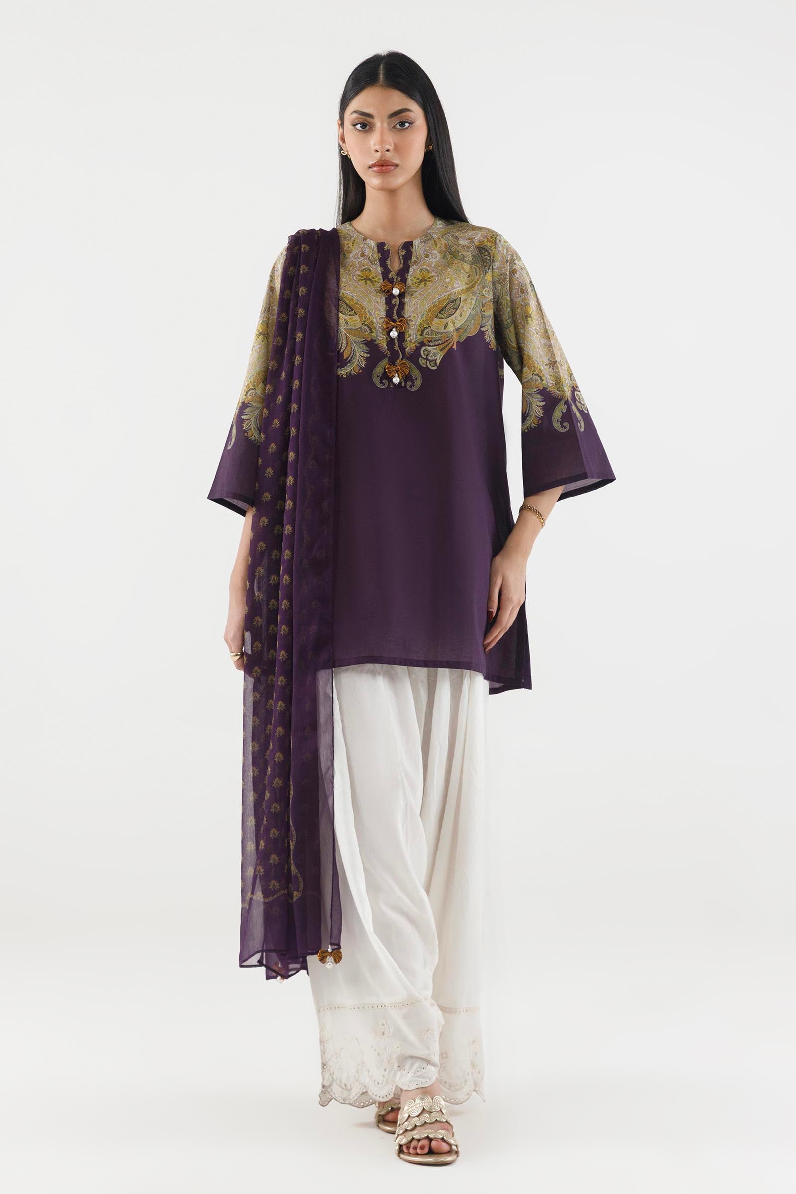 Stitched Printed Shirt+ Dupatta Main image