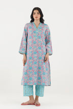 Stitched Printed Fancy Dobby Shirt+ Culotte