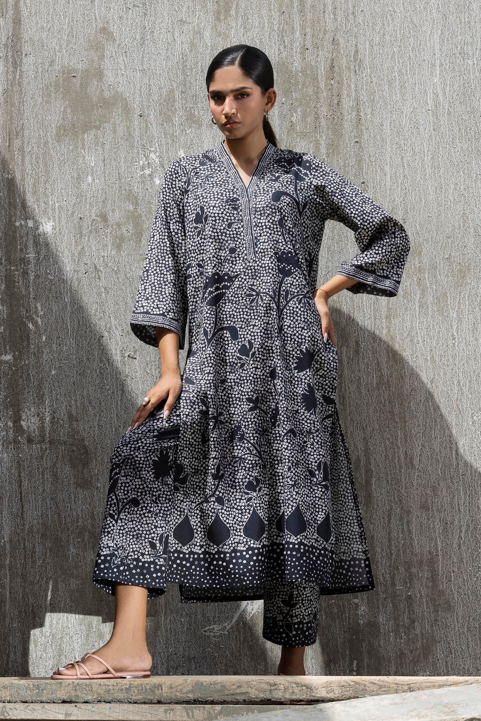 Stitched Printed Lawn Shirt+ Culotte Main image