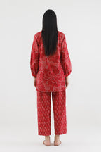 Stitched Printed Lawn Shirt+ Culotte