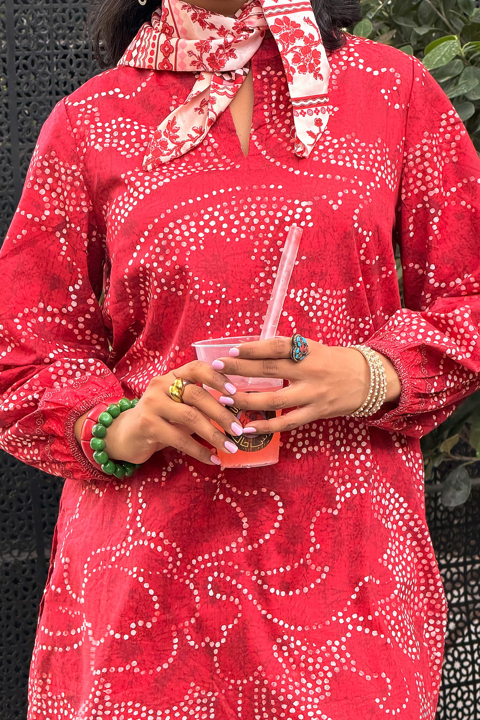 Stitched Printed Lawn Shirt+ Culotte Secondary image