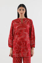 Stitched Printed Lawn Shirt+ Culotte